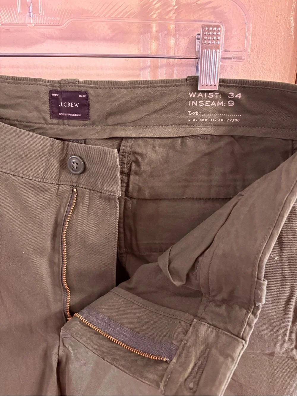 J. Crew Men's Green Shorts